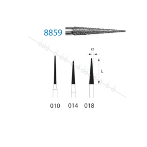 FRESAS PARA STRIPPING TURBINA FORMA LANZA KOMET. FIX ORTHODONTICS