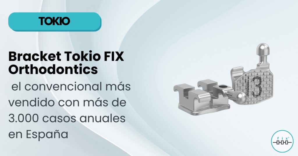 Bracket Tokio metálico convencional mini de FIX Orthodontics